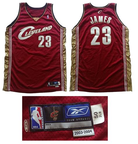 Lebron James 2003 04 Cleveland Cavaliers Rc Game Worn Nba Jersey