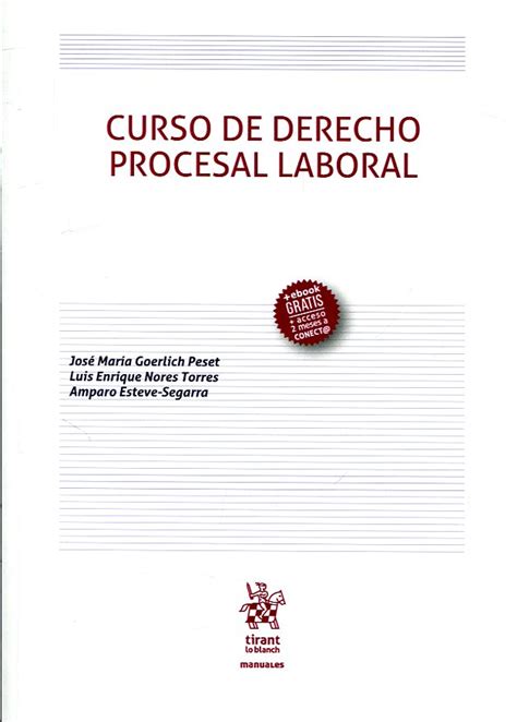 Libro Curso De Derecho Procesal Laboral 9788413133300 Esteve