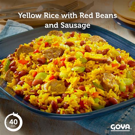 Goya Yellow Rice With Red Beans And Sausage — Commissary Shopper