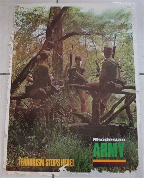 Other Militaria Rhodesian Army Recruiting Poster Laminated Was Sold