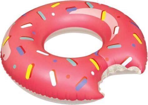 inflatable donut tube pool float beach swimming toy lilo swim ring large jumbo ebay