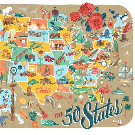 There are currently 50 states in the united states. 50 States Map print - Chandler O'Leary
