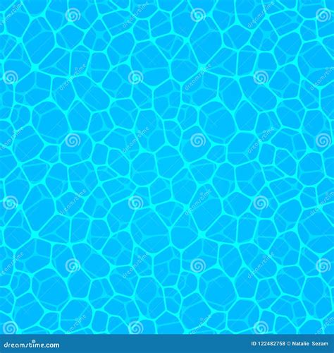 Water Surface Repeated Texture Swimming Pool Seamless Pattern Watery