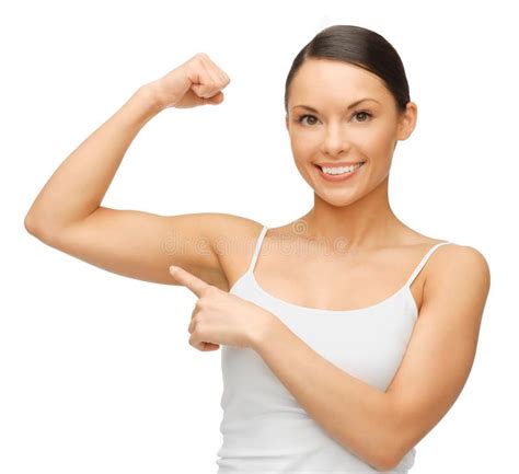 445 Sporty Woman Flexing Her Biceps Stock Photos Free And Royalty Free