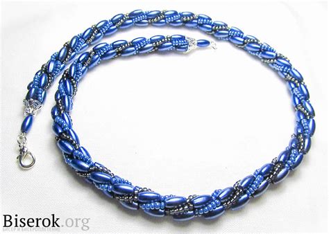 Турецкий жгут / Колье, бусы, ожерелья / Biserok.org | Bead crochet ...
