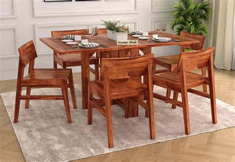 But that's not the case. Buy Canova 6 Seater Family Dining Table Set (Honey Finish ...