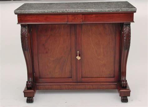 It features both drawers and cabinet space, with one long drawer above a cabinet door on one side and a two shorter drawers on. Marble Top Cabinet - Antiques Atlas