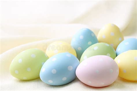 Pastel Colored Easter Eggs Stock Photo Image Of Space 18377694