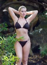 Megan Barton Hanson Sexy Visiting Exotic Waterfall During Her Holiday