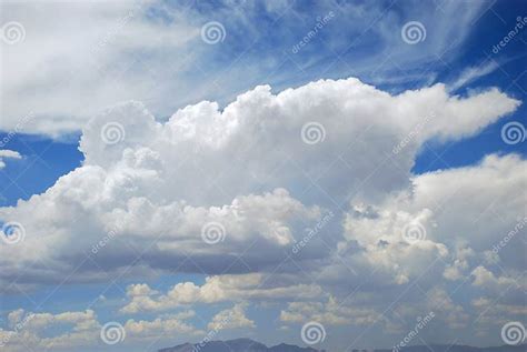 Cumulonimbus Cloud Formation Over Las Vegas Nevada Stock Photo