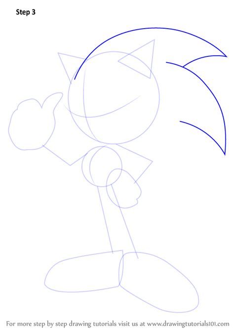 Step By Step Simple Step By Step Sonic Drawing Easy Drawing Easy
