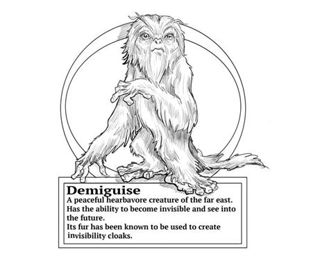 Demiguise By Kurt Kress In 2022 Harry Potter Artwork Harry Potter Character Drawing