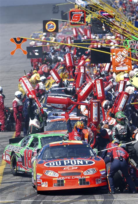 Nascar vehicles actually used to routinely race at close to 210 mph. Pit Road ... #BackInTheDay | Nascar racing, Sports car ...