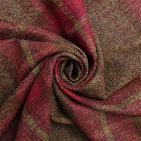 100 Pure Scottish Upholstery Wool Woven Tartan Check Plaid Curtain