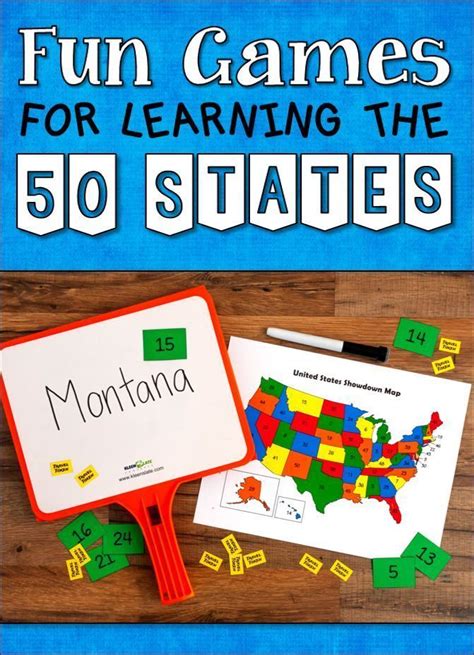 Fun Games For Learning The 50 States Learning States 50 States