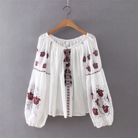 Chic Vintage 70s Hippie Gauze Embroidered Boho Gypsy Bohemian Peasant