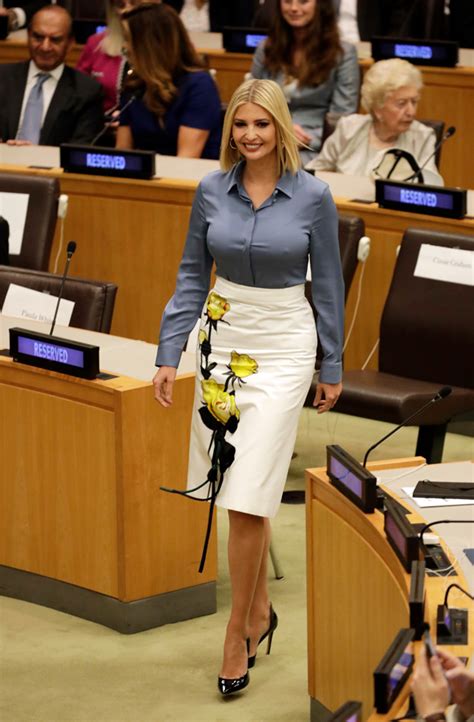 Ivanka Trumps Wardrobe Malfunction Un General Assembly See Pic Hollywood Life