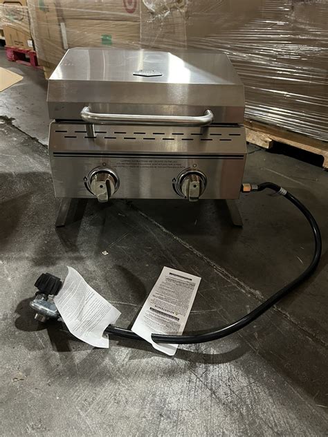 Expert Grill 2 Burner Tabletop Propane Gas Grill in Stainless Steel for