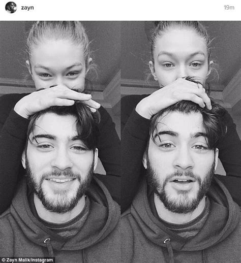 zayn malik shares first selfies of 2017 with gigi hadid on instagram daily mail online