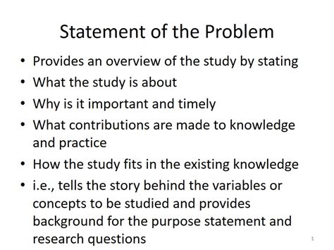 Research Problem Statement Examples Components Of Problem Statement