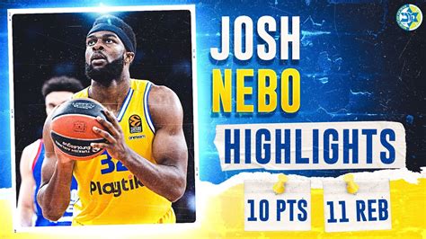 Josh Nebo 10 Points 11 Rebounds Highlights Vs Anadolu Efes המהלכים