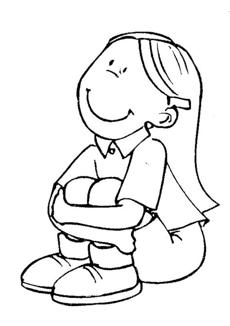 Niño feliz animado para colorear - Imagui