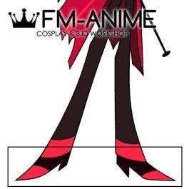 Hazbin Hotel Alastor Cosplay Shoes Black And Red PU Leather Shoes