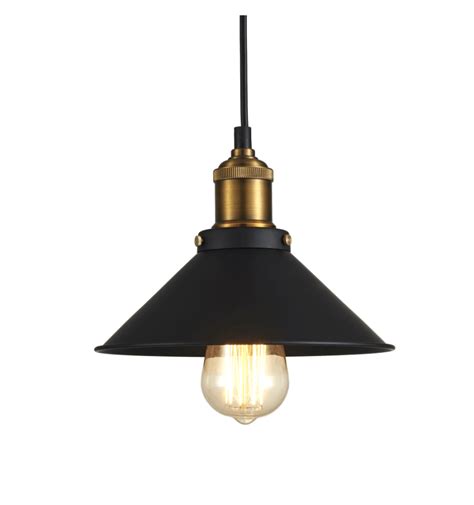 Suspension cône noir | Lampe industrielle - Tansy