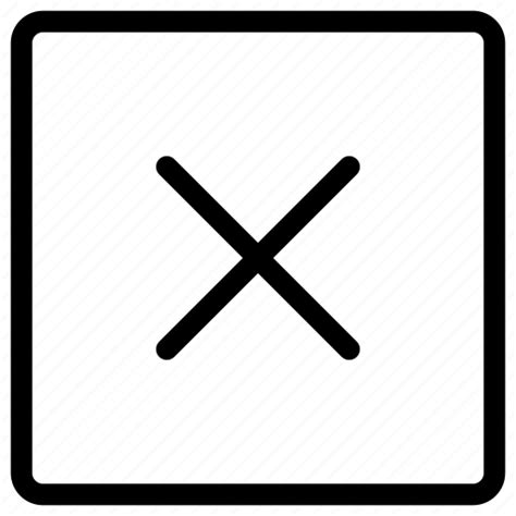 Add Buttons Delete Remove Square Icon