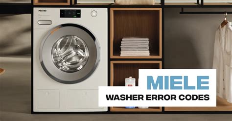 Miele Washer Error Code F19 Appliance Repair Los Angeles
