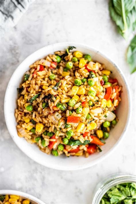 White basmati, however, is more processed. Vegan Basil Fried Rice Recipe - Running on Real Food
