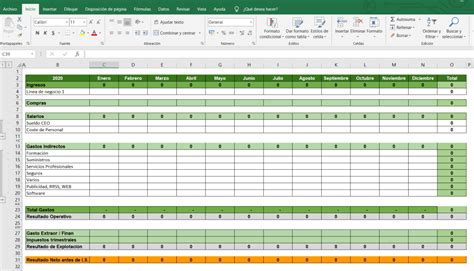 Cómo Crear Una Cuenta De Resultados En Excel