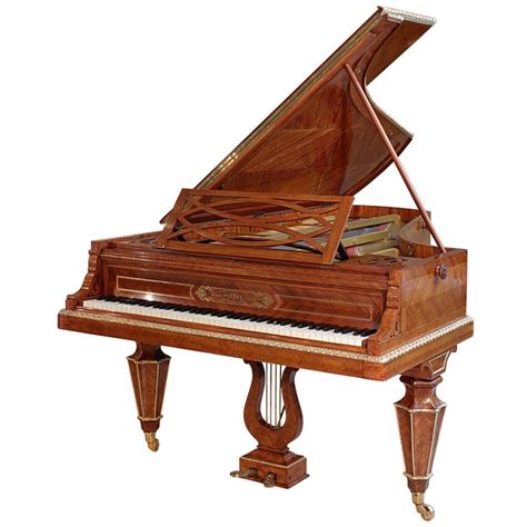19th Century Louis Xiv Style Marquetry Baby Grand Piano By Collard And