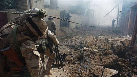 Iraq War 2004 Usa Forces In Fallujah Combat Footage Youtube