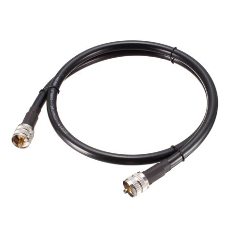 Rg213 Coaxial Cable With Pl 259 Male To Pl 259 Male Connectors 3 Ft