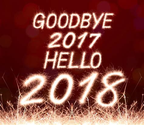 Goodbye 2017 Hello 2018 — Stock Photo © Studio306stock 122641194