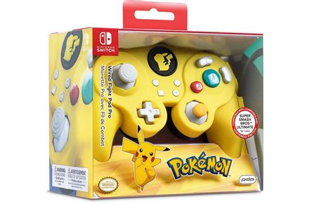 Nintendo Switch Super Smash Ultimate Pikachu Edition Wired Fight Pad