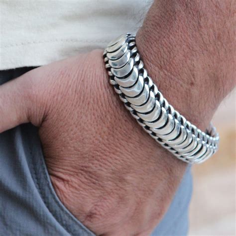 Sterling Silver Mens Bracelet Solid 925 Sizes 7 To 11 In Vy Jewelry