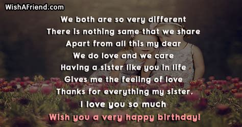 Short birthday wishes for your sister. Sister Birthday Quotes