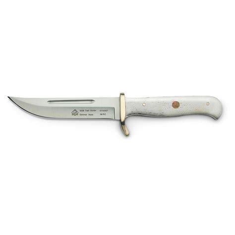 Puma Sgb Trail Guide White Bone Fixed Blade Knife 47 Blade 666274