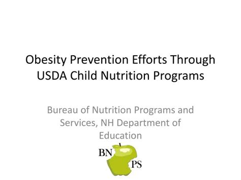 Ppt Obesity Prevention Efforts Through Usda Child Nutrition Programs