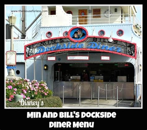 Min And Bills Dockside Diner Menu Disneys Hollywood Studios