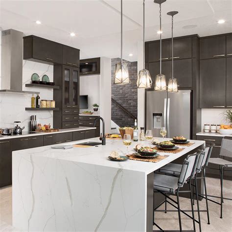 With ready to assemble (rta) custom cabinetry , you can make your space yours without having to schedule installation or clean up a huge mess. American Woodmark Custom Kitchen Cabinets Shown in Modern ...