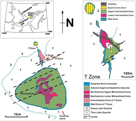 Schematic Geological Map Of The Thor Lake Mineral Deposits After