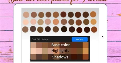 Dark Skin Color Palette Brush Galaxy