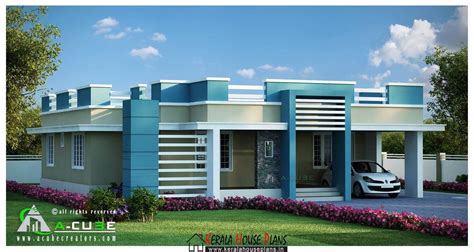 Beautiful Kerala Single Floor Contemporary House Design House Plans