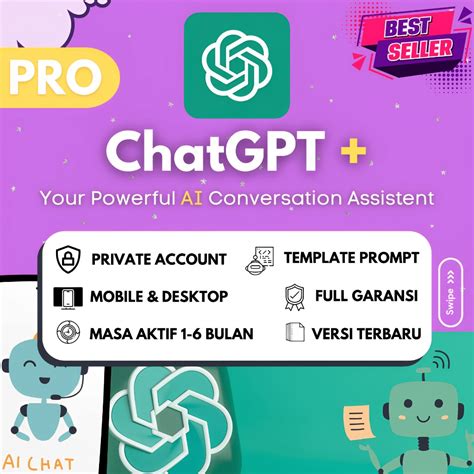 Jual Chatgpt Pro Aplikasi Asisten Pribadi Berbasis Openai Gpt Premium Lifetime Full Garansi