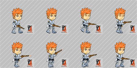 Warrior Sprite Sheet Character By Primadev Graphicriver