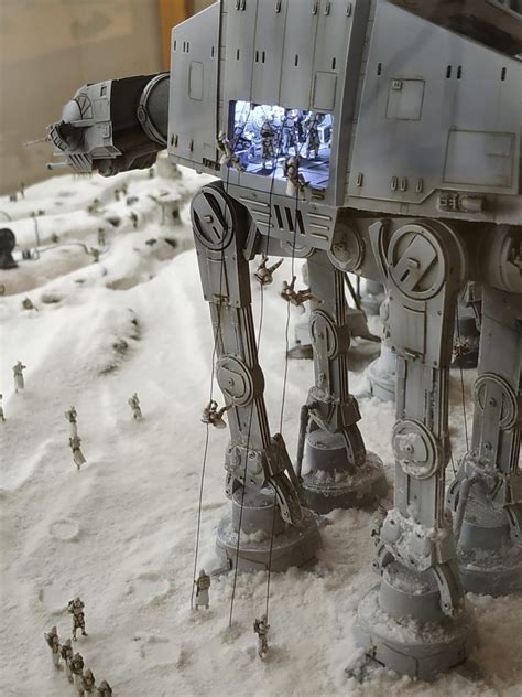 Description #starwars #vader #tutorial a few months ago, i made a book nook featuring vader in the hallway from rogue one. Battle of Hoth Diorama by L&M Studio #dioramaideas Battle ...