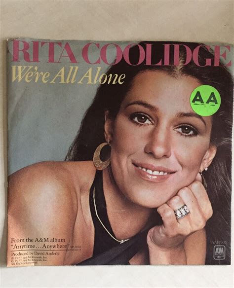 1977 45 Rpm Vinyl Record Rita Coolidge Were All Alone Ebay